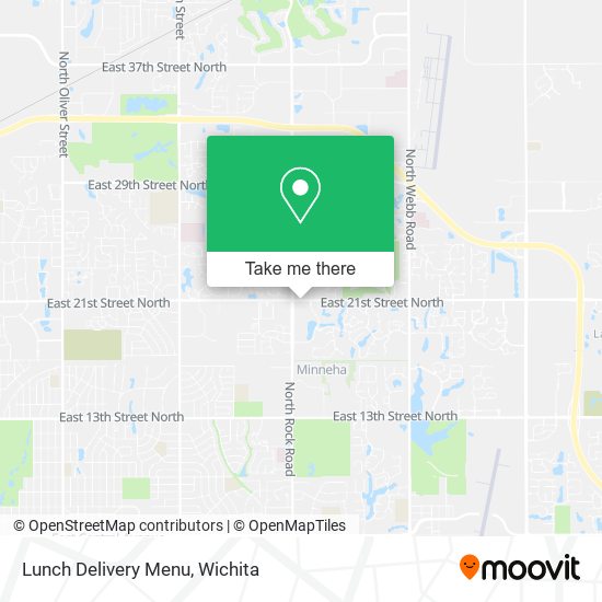 Lunch Delivery Menu map