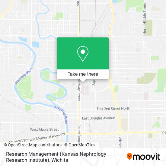 Mapa de Research Management (Kansas Nephrology Research Institute)