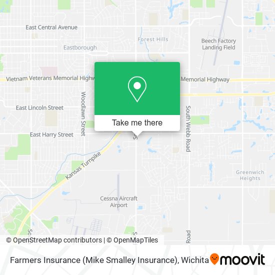 Mapa de Farmers Insurance (Mike Smalley Insurance)