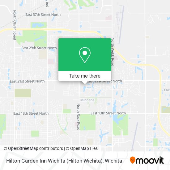 Mapa de Hilton Garden Inn Wichita (Hilton Wichita)