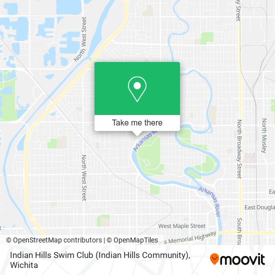 Mapa de Indian Hills Swim Club (Indian Hills Community)