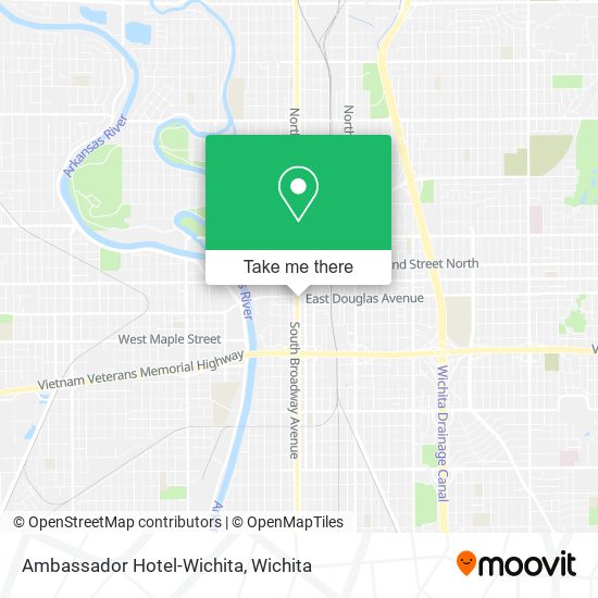 Ambassador Hotel-Wichita map