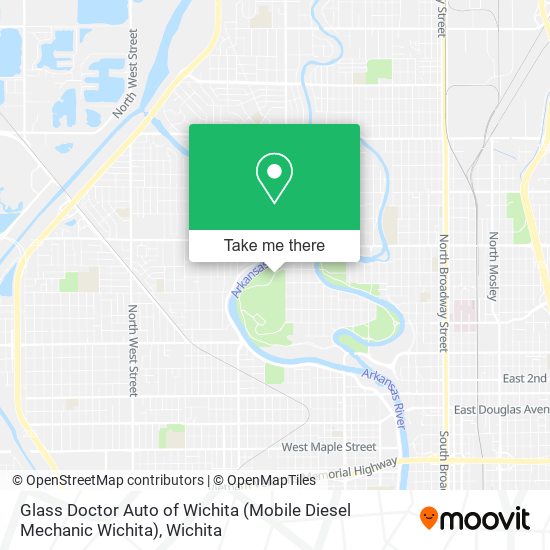 Mapa de Glass Doctor Auto of Wichita (Mobile Diesel Mechanic Wichita)