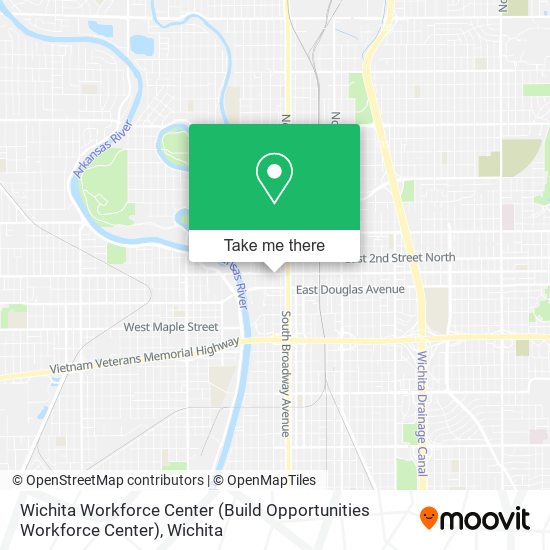 Mapa de Wichita Workforce Center (Build Opportunities Workforce Center)