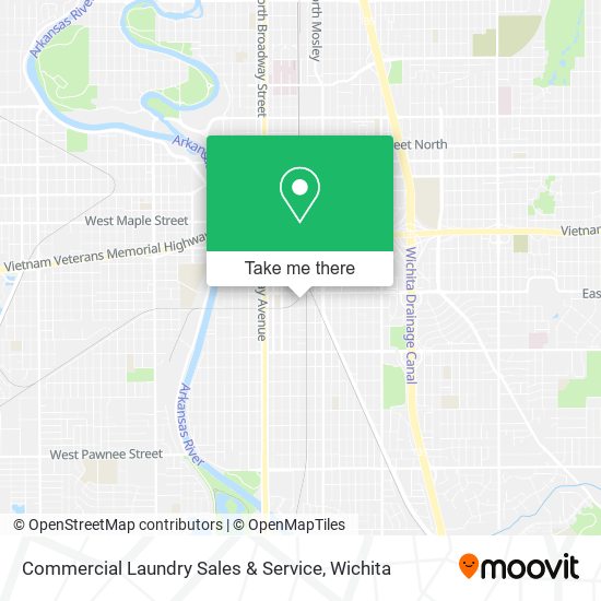 Commercial Laundry Sales & Service map