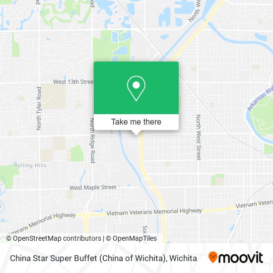 Mapa de China Star Super Buffet (China of Wichita)