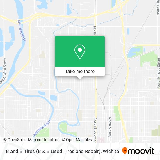 B and B Tires (B & B Used Tires and Repair) map