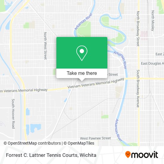 Forrest C. Lattner Tennis Courts map