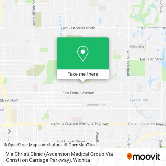 Mapa de Via Christi Clinic (Ascension Medical Group Via Christi on Carriage Parkway)