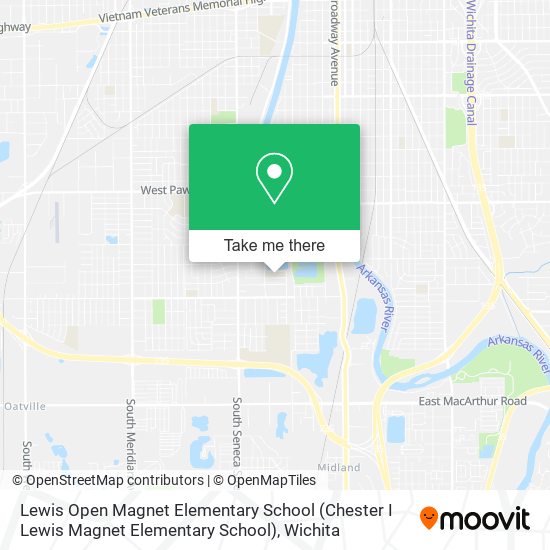 Mapa de Lewis Open Magnet Elementary School (Chester I Lewis Magnet Elementary School)