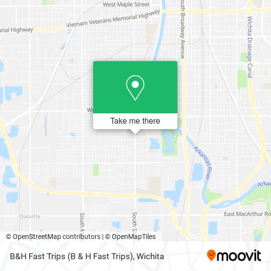 B&H Fast Trips map