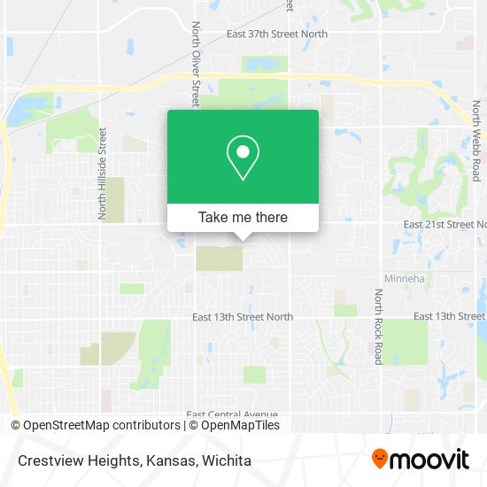 Mapa de Crestview Heights, Kansas