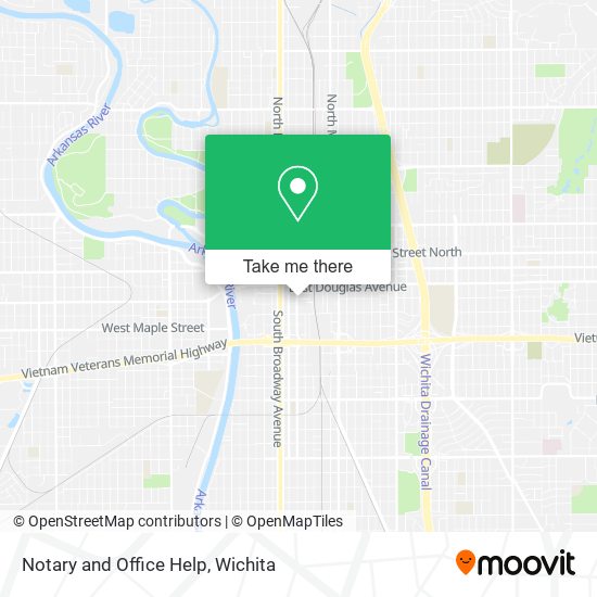 Notary and Office Help map