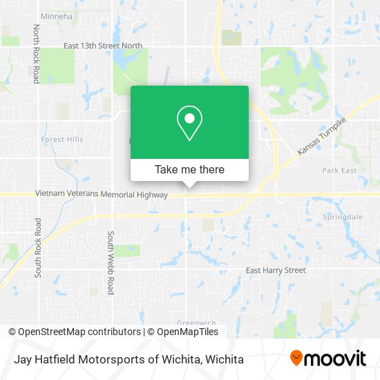 Jay Hatfield Motorsports of Wichita map