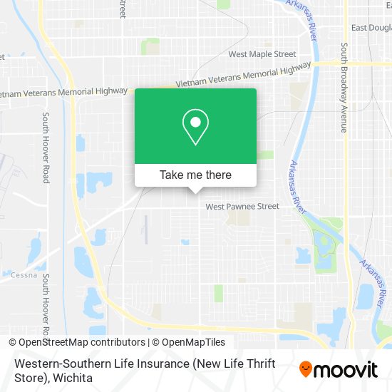 Western-Southern Life Insurance (New Life Thrift Store) map