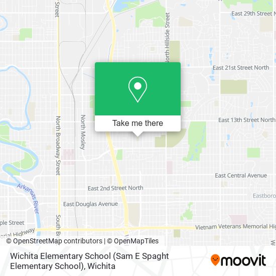 Mapa de Wichita Elementary School (Sam E Spaght Elementary School)
