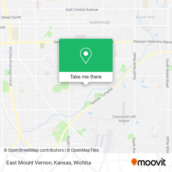 East Mount Vernon, Kansas map