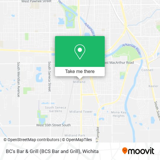 Mapa de BC's Bar & Grill (BCS Bar and Grill)