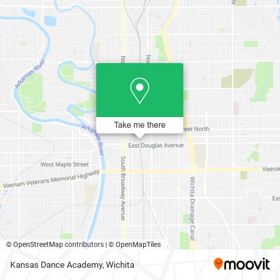 Mapa de Kansas Dance Academy