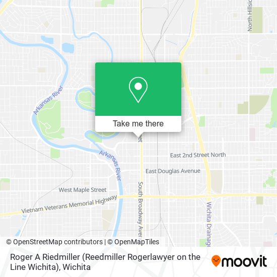 Mapa de Roger A Riedmiller (Reedmiller Rogerlawyer on the Line Wichita)