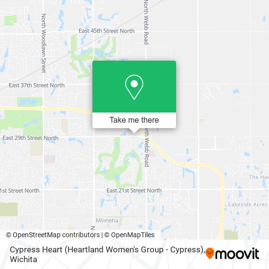 Mapa de Cypress Heart (Heartland Women's Group - Cypress)