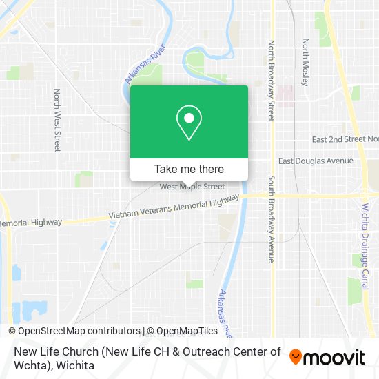 New Life Church (New Life CH & Outreach Center of Wchta) map
