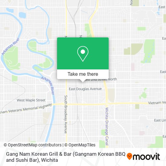 Mapa de Gang Nam Korean Grill & Bar (Gangnam Korean BBQ and Sushi Bar)
