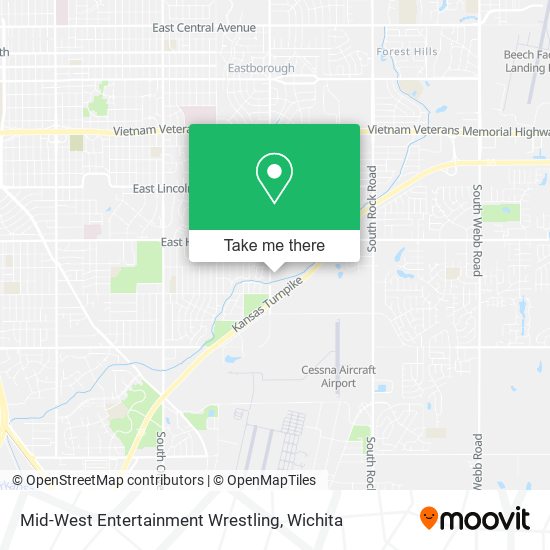 Mid-West Entertainment Wrestling map