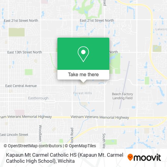 Mapa de Kapaun Mt Carmel Catholic HS (Kapaun Mt. Carmel Catholic High School)