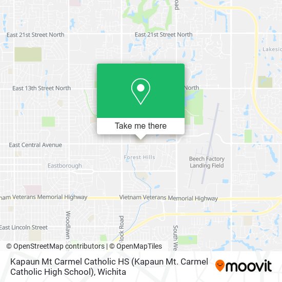 Kapaun Mt Carmel Catholic HS (Kapaun Mt. Carmel Catholic High School) map