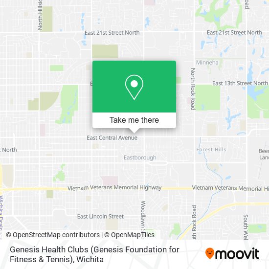 Mapa de Genesis Health Clubs (Genesis Foundation for Fitness & Tennis)