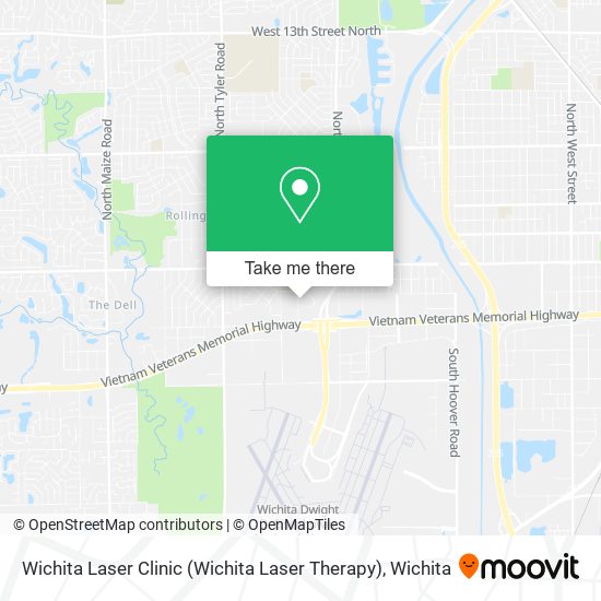 Mapa de Wichita Laser Clinic (Wichita Laser Therapy)