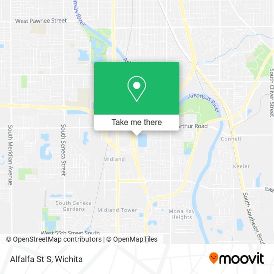 Alfalfa St S map