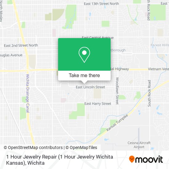 1 Hour Jewelry Repair (1 Hour Jewelry Wichita Kansas) map