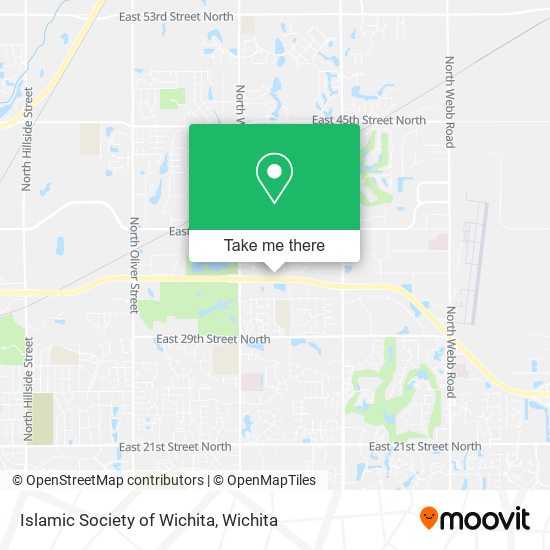 Islamic Society of Wichita map