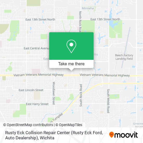 Mapa de Rusty Eck Collision Repair Center (Rusty Eck Ford, Auto Dealership)