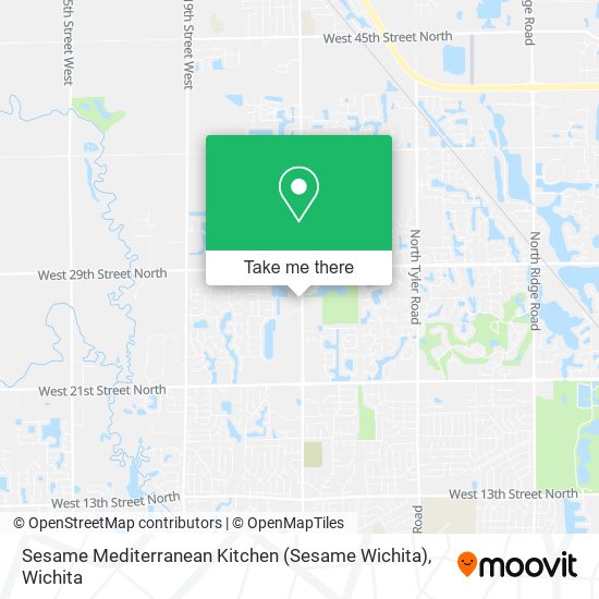 Mapa de Sesame Mediterranean Kitchen (Sesame Wichita)