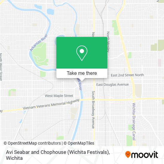 Avi Seabar and Chophouse (Wichita Festivals) map