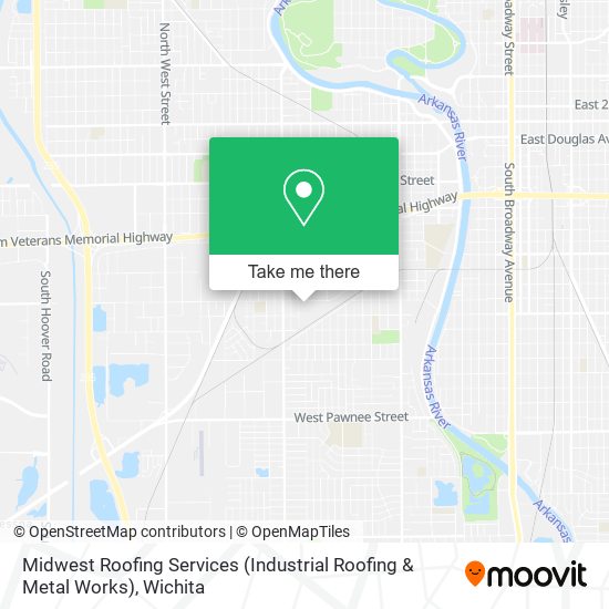 Mapa de Midwest Roofing Services (Industrial Roofing & Metal Works)