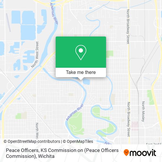 Peace Officers, KS Commission on (Peace Officers Commission) map