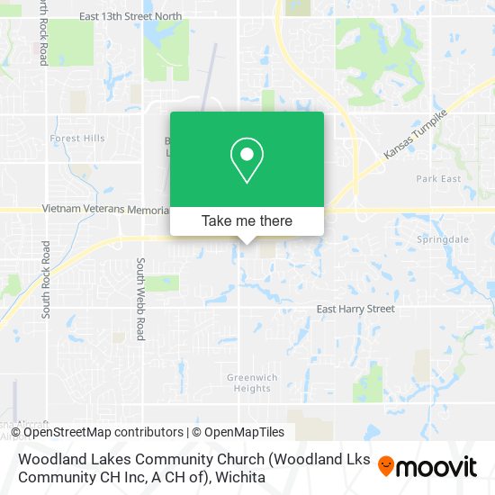 Mapa de Woodland Lakes Community Church (Woodland Lks Community CH Inc, A CH of)