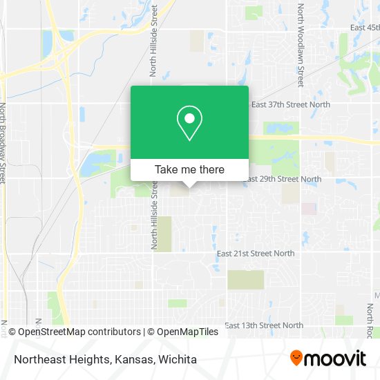 Northeast Heights, Kansas map