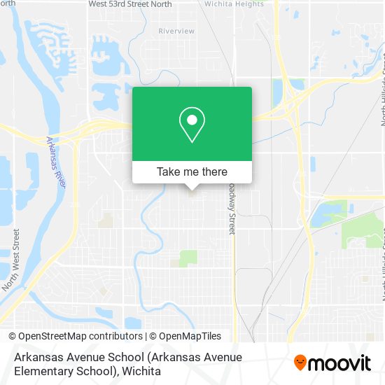 Mapa de Arkansas Avenue School