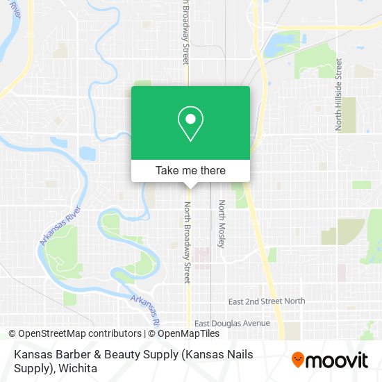 Mapa de Kansas Barber & Beauty Supply (Kansas Nails Supply)