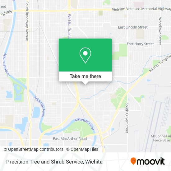 Precision Tree and Shrub Service map