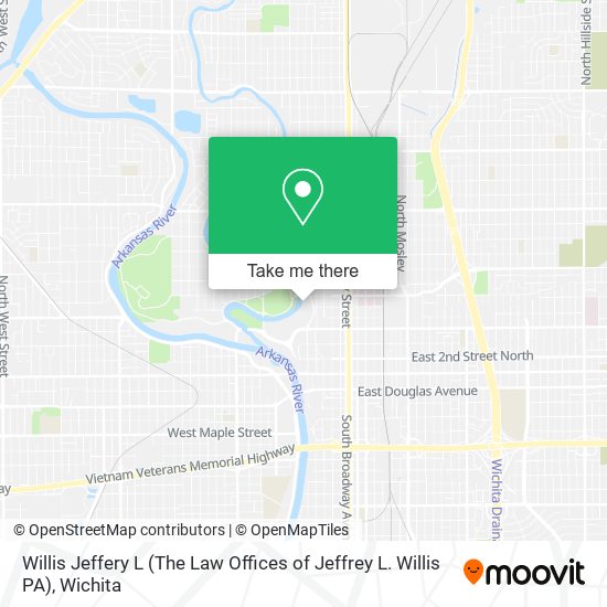 Mapa de Willis Jeffery L (The Law Offices of Jeffrey L. Willis PA)