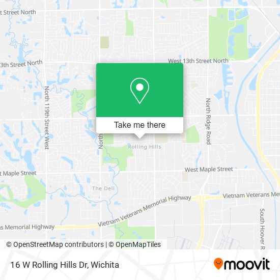 16 W Rolling Hills Dr map