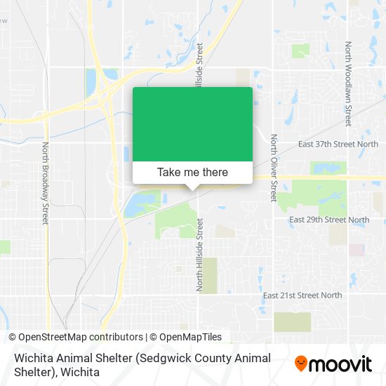 Mapa de Wichita Animal Shelter (Sedgwick County Animal Shelter)