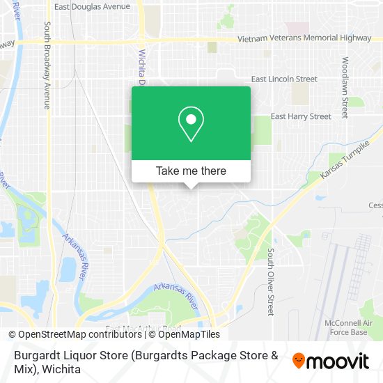 Burgardt Liquor Store (Burgardts Package Store & Mix) map