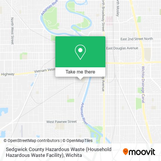 Sedgwick County Hazardous Waste (Household Hazardous Waste Facility) map